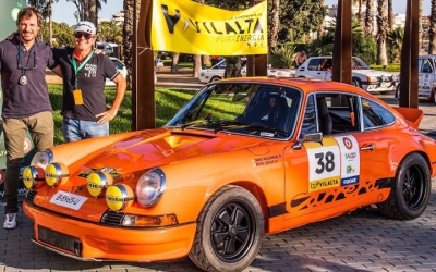 Sergi Giralt amb el Porsche 911 que pilotarà al Rally Catalunya